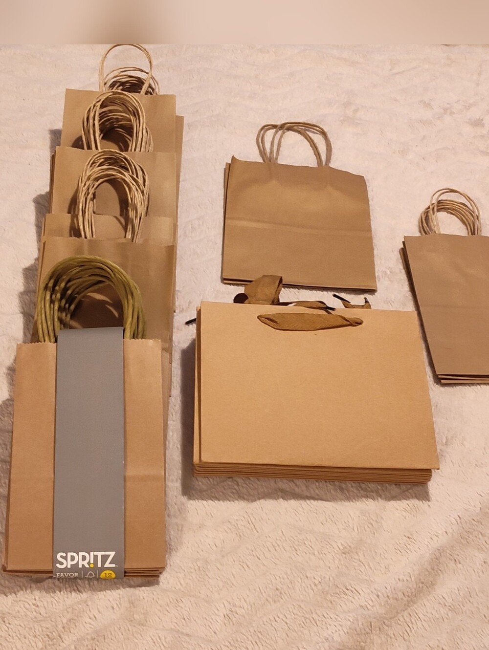NEW! Bulk Kraft Paper Gift Bags- 51ct